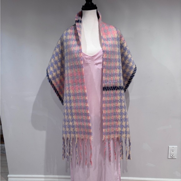 Princess Polly Large Scarf Pink and Purple Gingham - Picture 4 of 4